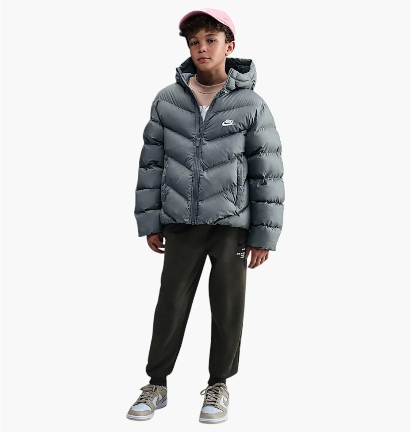 Пуховик дитячий Nike Sportswear All Day Play Therma-Fit Puffe Grey HQ4976-084