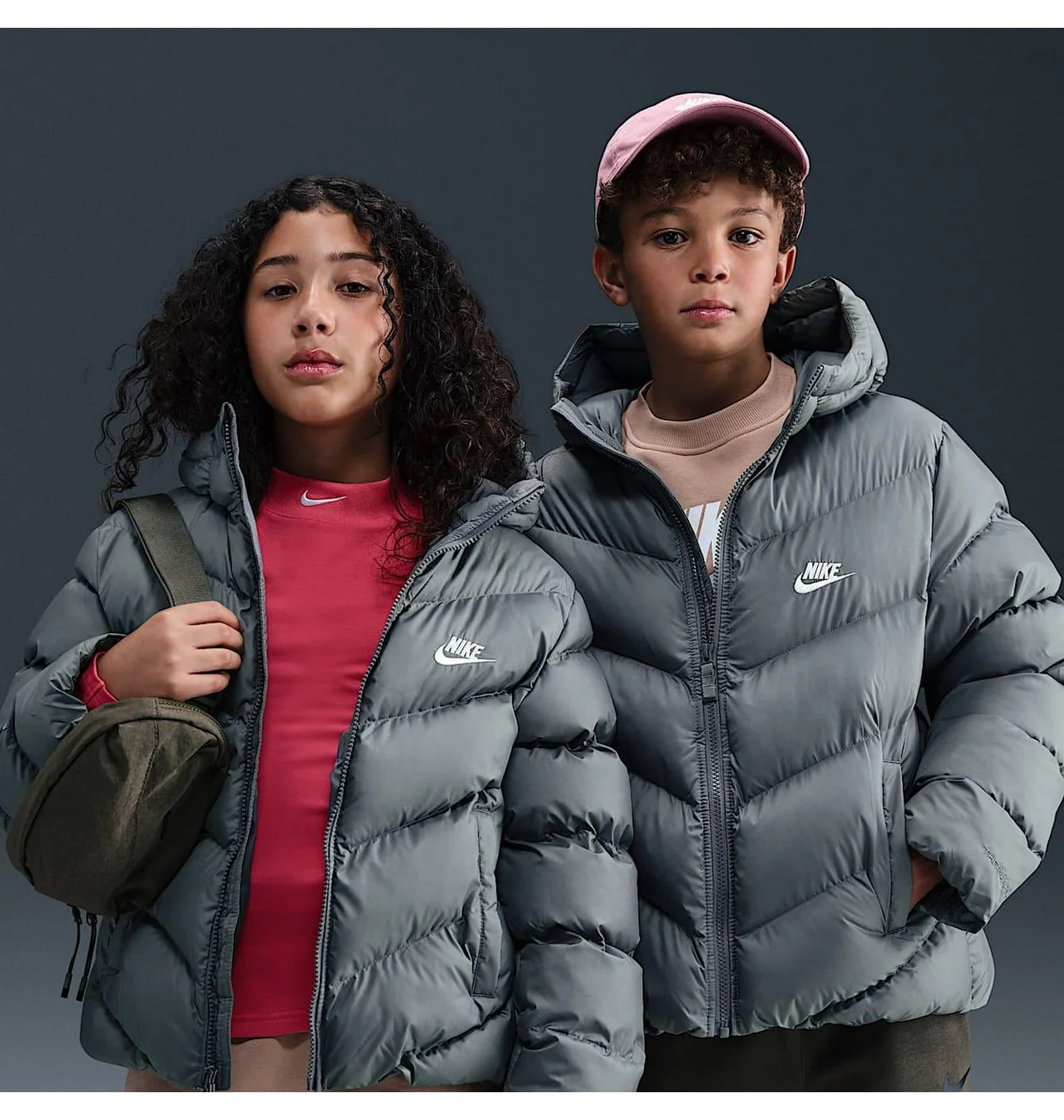 Пуховик дитячий Nike Sportswear All Day Play Therma-Fit Puffe Grey HQ4976-084