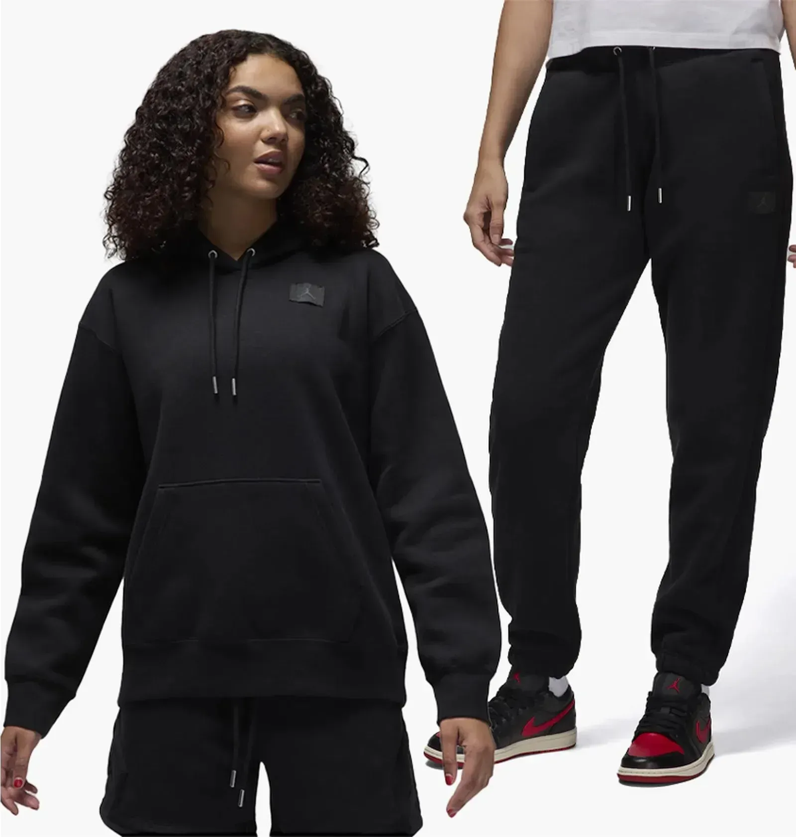 Спортивний костюм жіночий Nike Flight Fleece Black (FV7050-010__FV7059-010)