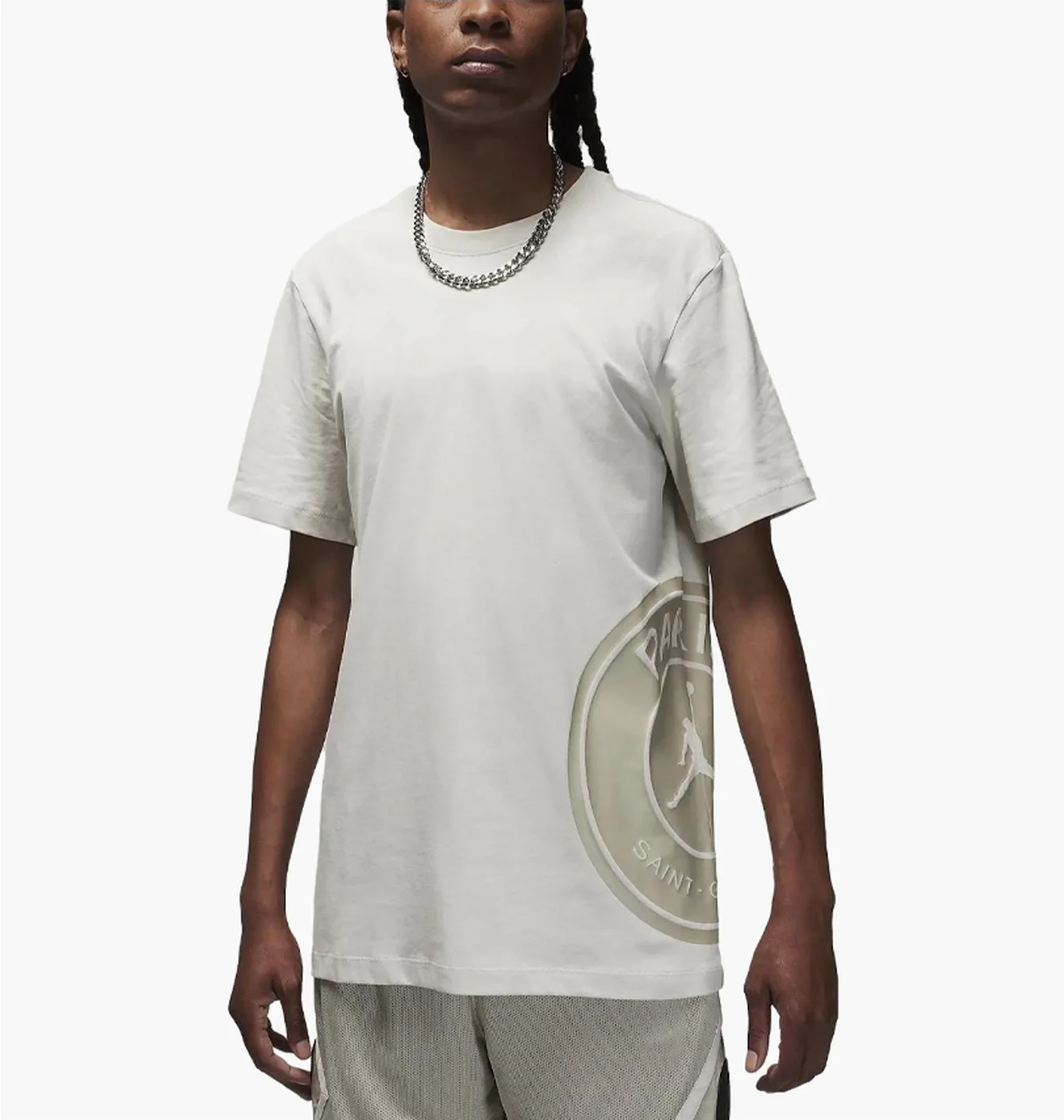 Футболка чоловіча Air Jordan T-Shirt Psg Logo White DZ2917-072