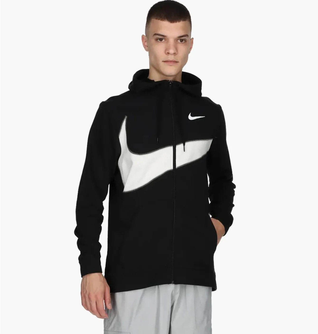 Толстовка чоловіча Nike Df Flc Hd Fz Energ Black FB8575-010