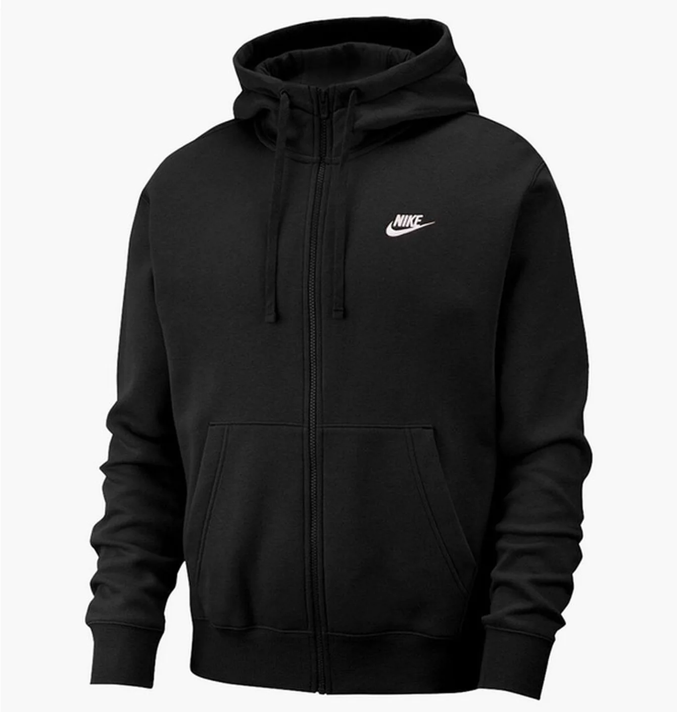 Толстовка чоловіча Nike M NSW CLUB HOODIE FZ BB Black BV2645-010