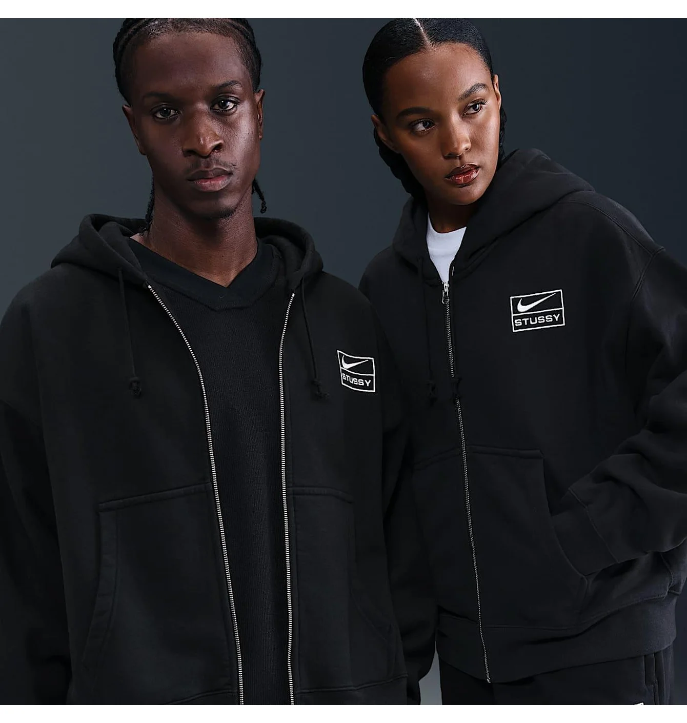 Толстовка унісекс Nike Nrg Stussy Fz Wshd Flchdy Black FJ9175-010