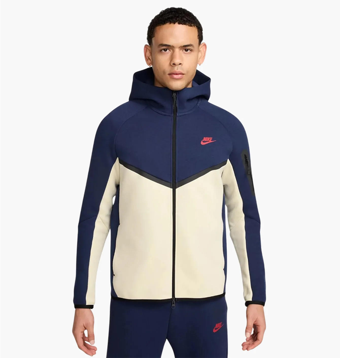 Толстовка чоловіча Nike Tech Fleece 2024 Blue/Beige HV6512-410