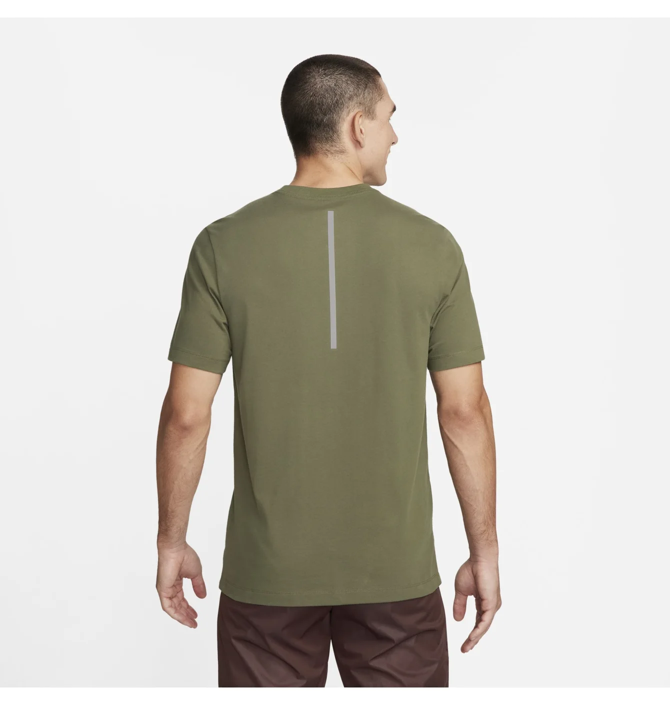 Футболка чоловіча Nike M Nk Df Tee Run Div Ho23 Green FN0829-222