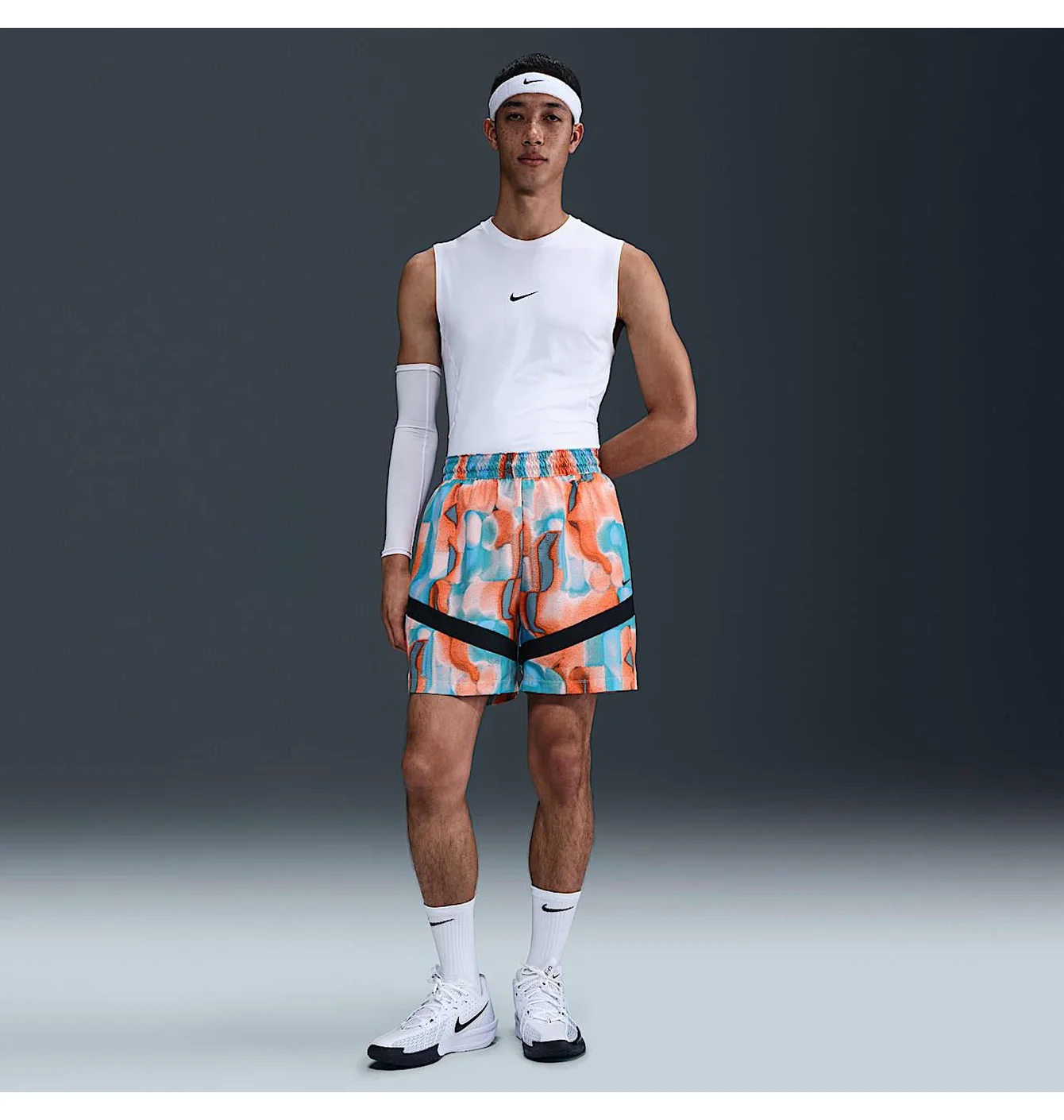 Шорти чоловічі Nike Icon Blue/Orange HM9215-664