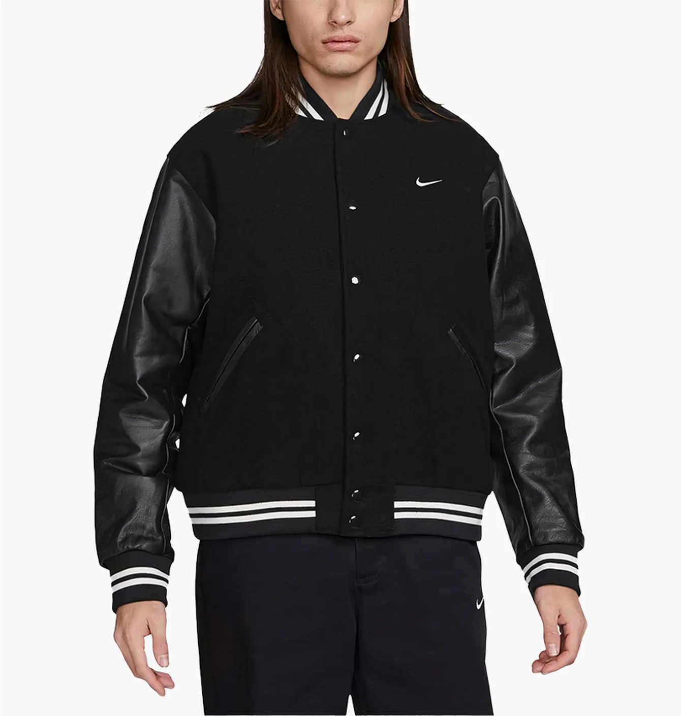Куртка чоловіча Nike Authentics Varsity Jacket Black FD7845-010
