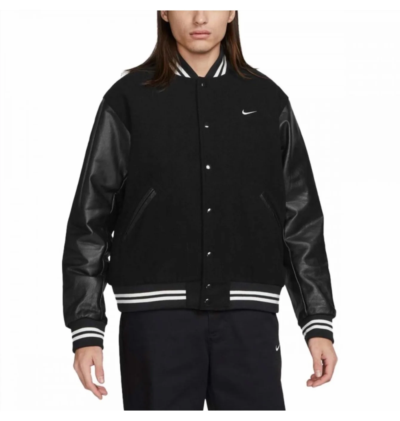 Куртка чоловіча Nike Authentics Varsity Jacket Black FD7845-010