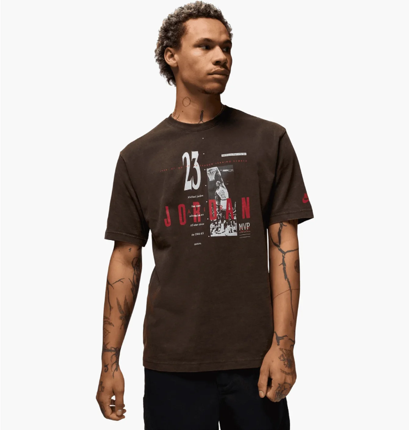 Футболка чоловіча Air Jordan M J Reissue Gx Ss Crew Brown HJ2356-010
