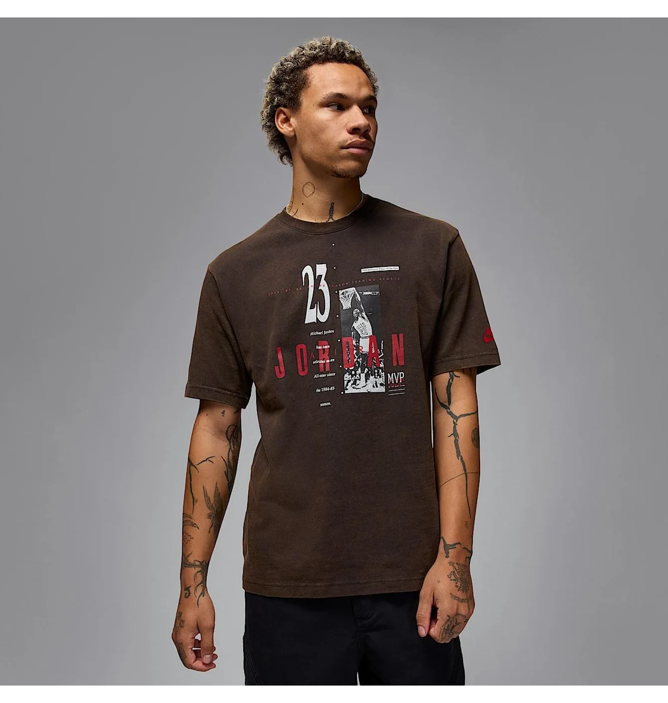 Футболка чоловіча Air Jordan M J Reissue Gx Ss Crew Brown HJ2356-010