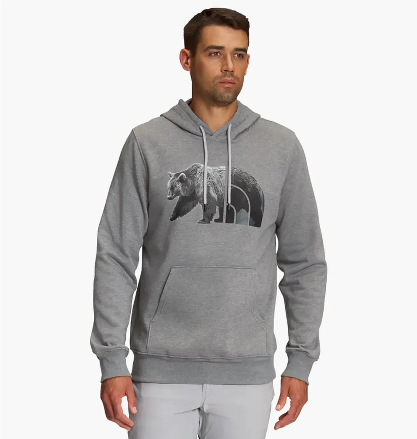 Худі чоловіче The North Face Bear Long-Sleeve Pullover Hoodie Grey Nf0A7Unmgvd