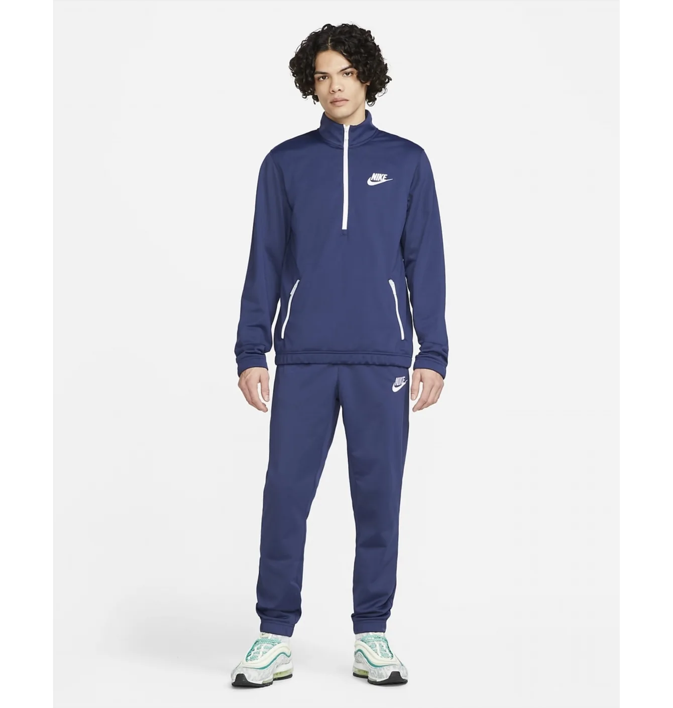 Спортивний костюм чоловічий Nike Sportswear Sport Essentials Blue Dm6845-410
