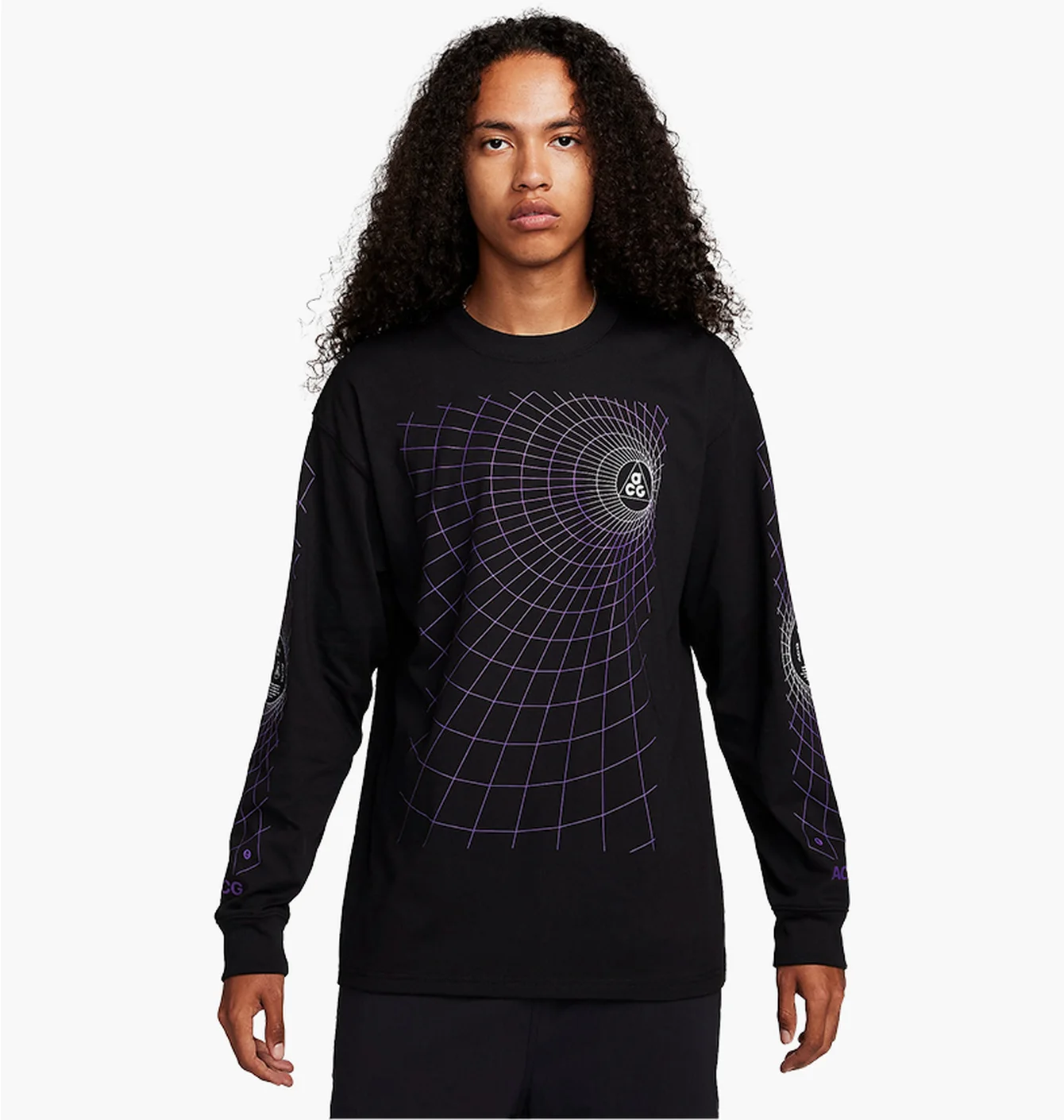 Лонгслів чоловічий Nike Acg Manhole Long-Sleeve T-Shirt Black FJ1133-010