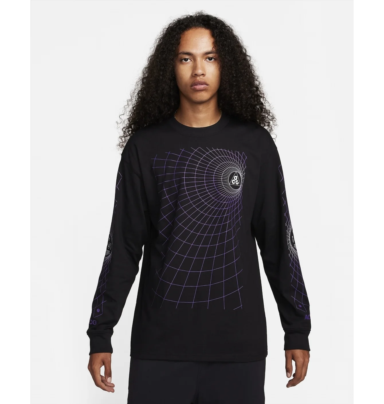 Лонгслів чоловічий Nike Acg Manhole Long-Sleeve T-Shirt Black FJ1133-010