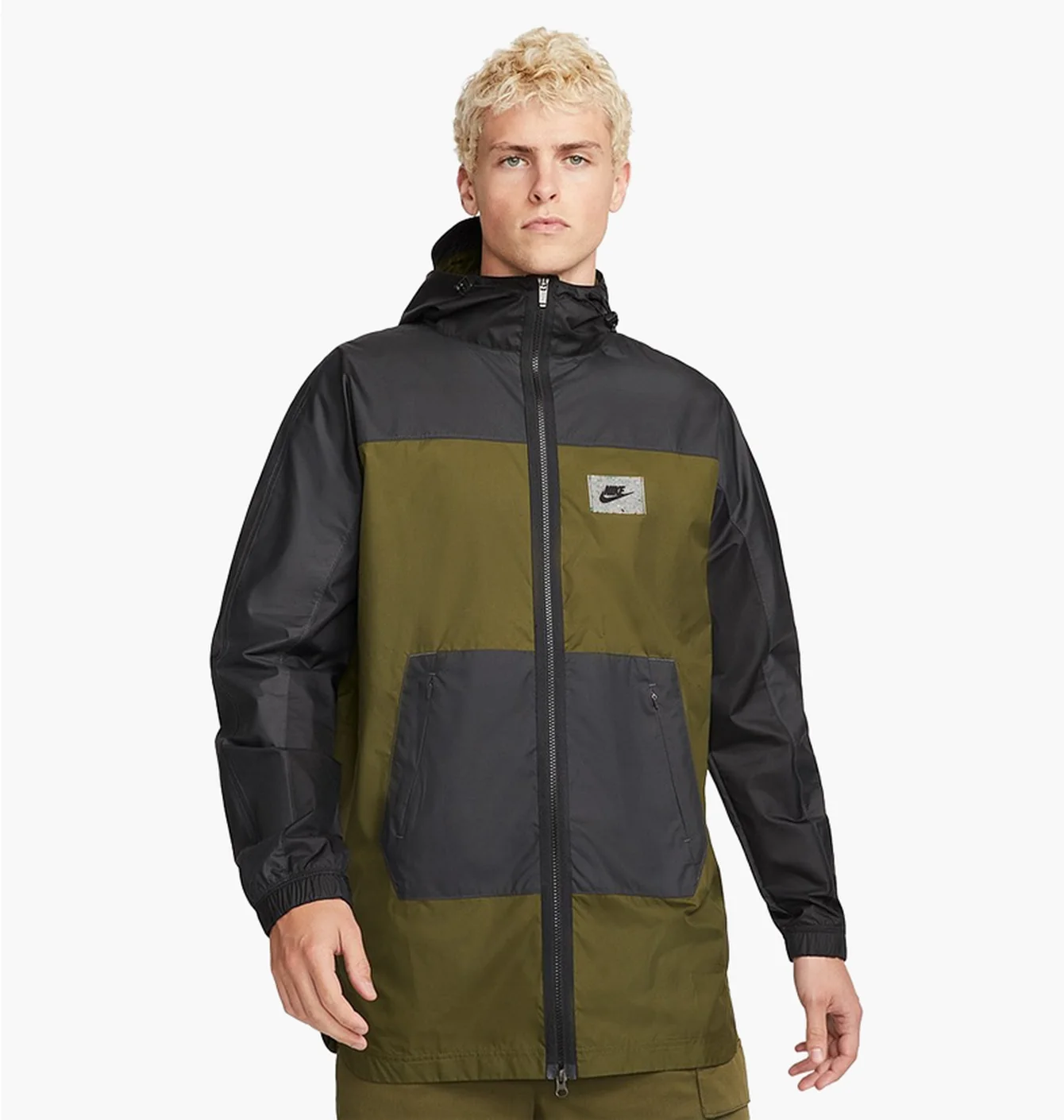 Куртка чоловіча Nike Sportswear Woven Jacket Black/Olive Dx1662-326