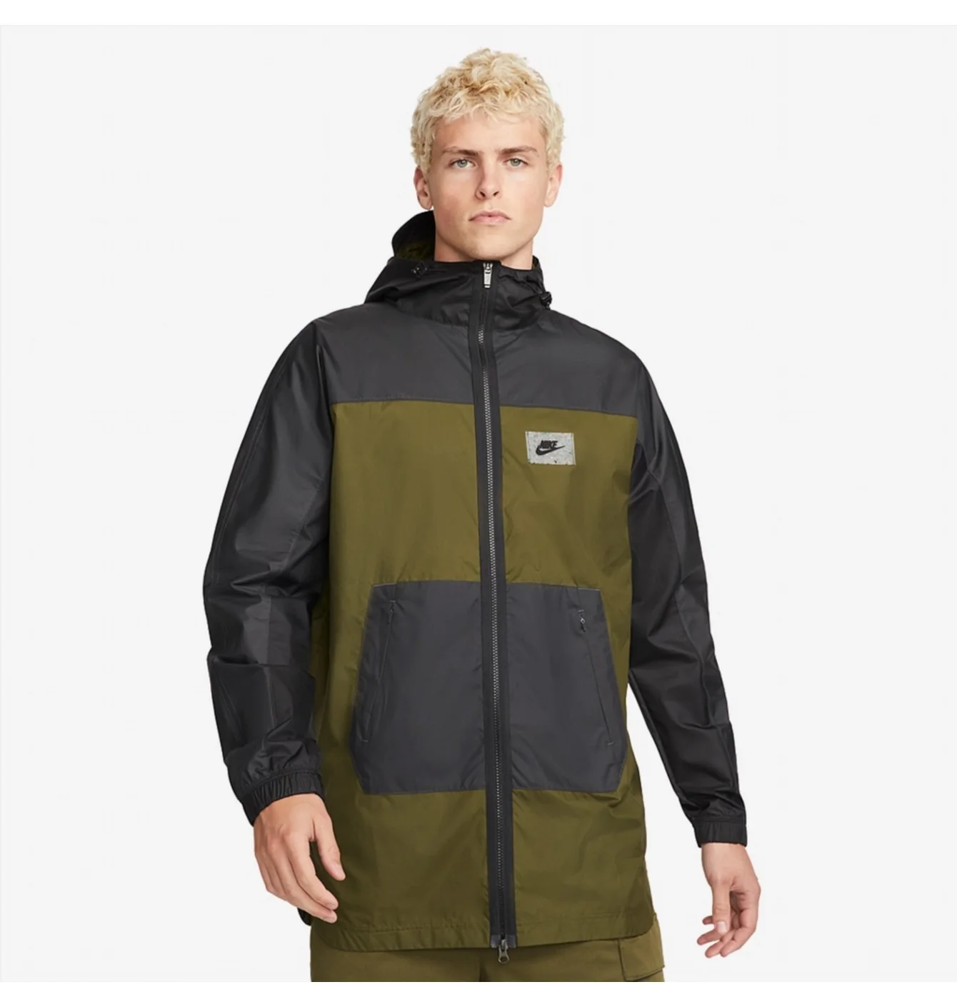 Куртка чоловіча Nike Sportswear Woven Jacket Black/Olive Dx1662-326