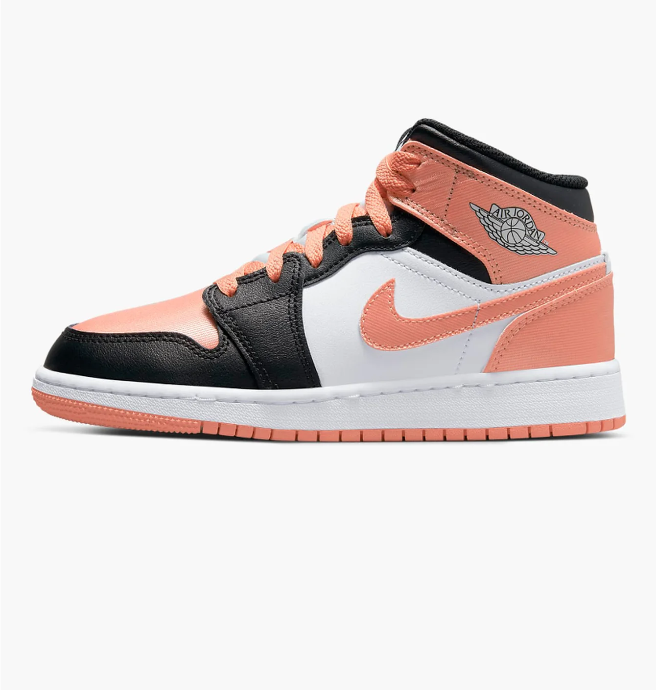 Кросівки дитячі Air Jordan 1 Mid White/Peach Dm9077-108