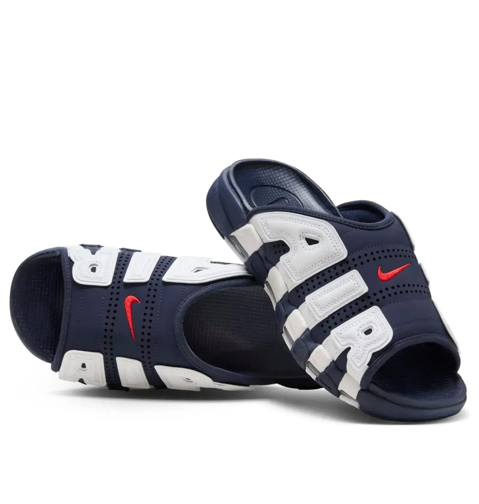Тапочки чоловічі Nike Air More Uptempo Slide Blue/White (FQ8699-400)