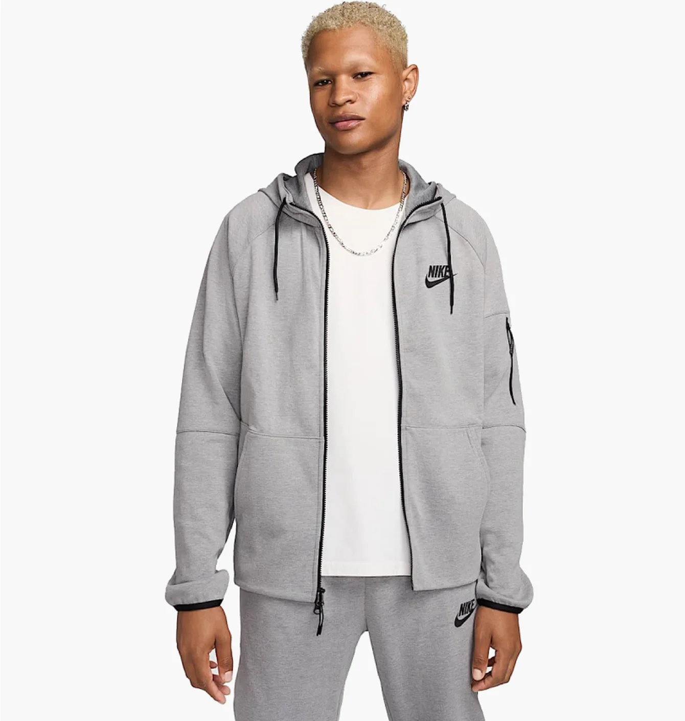 Толстовка чоловіча Nike Sportswear Tech Essentials Grey DD5284-002