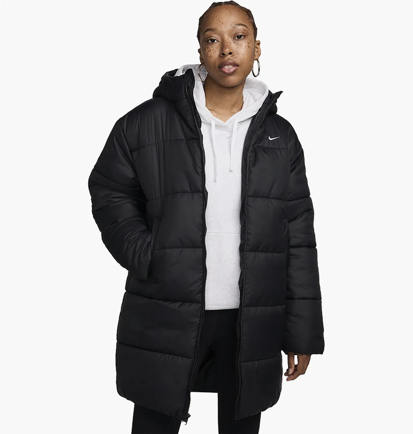 Парка жіноча Nike Therma-Fit Sportswear Classic Puffer Black FZ5903-010