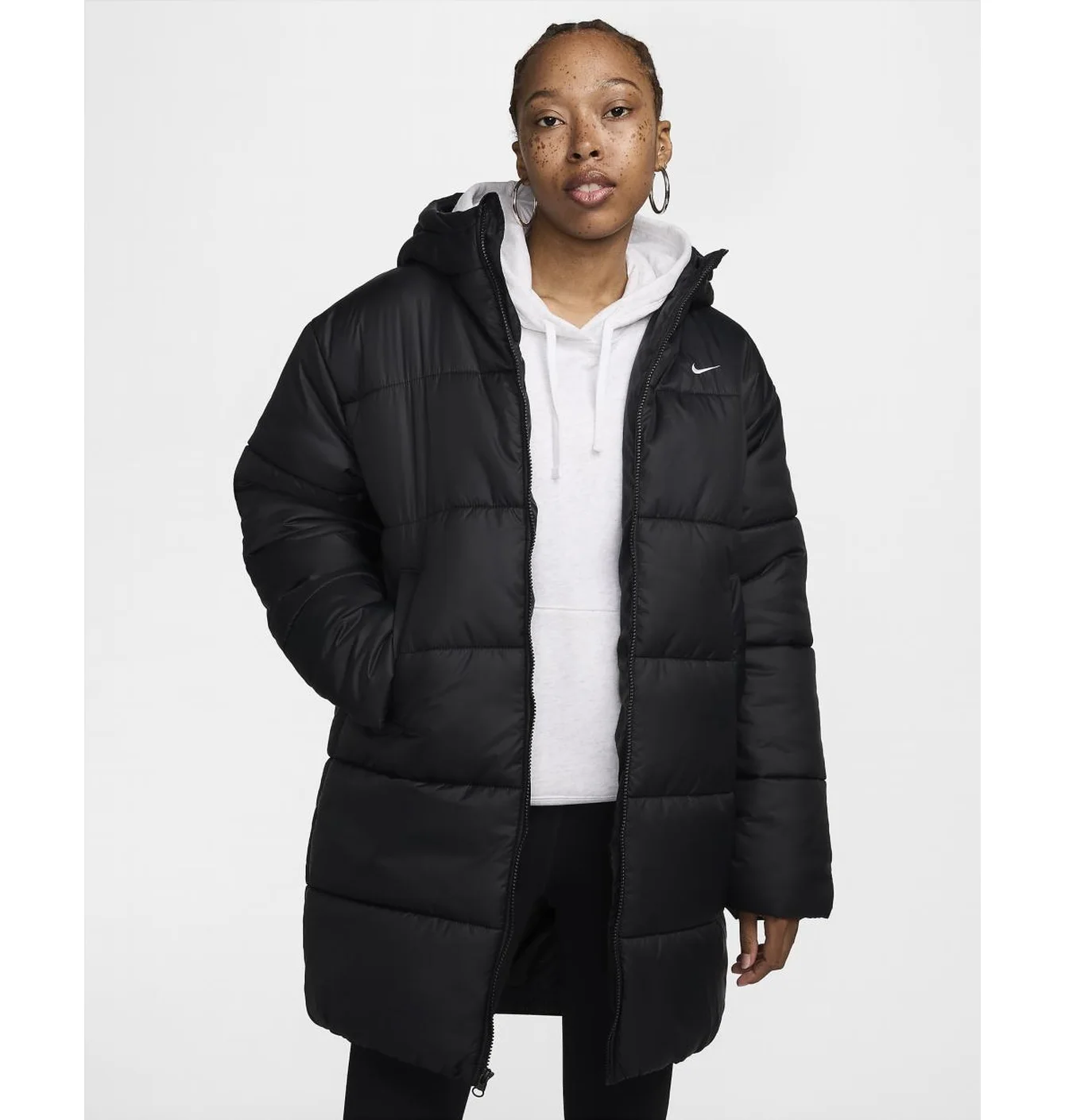 Парка жіноча Nike Therma-Fit Sportswear Classic Puffer Black FZ5903-010