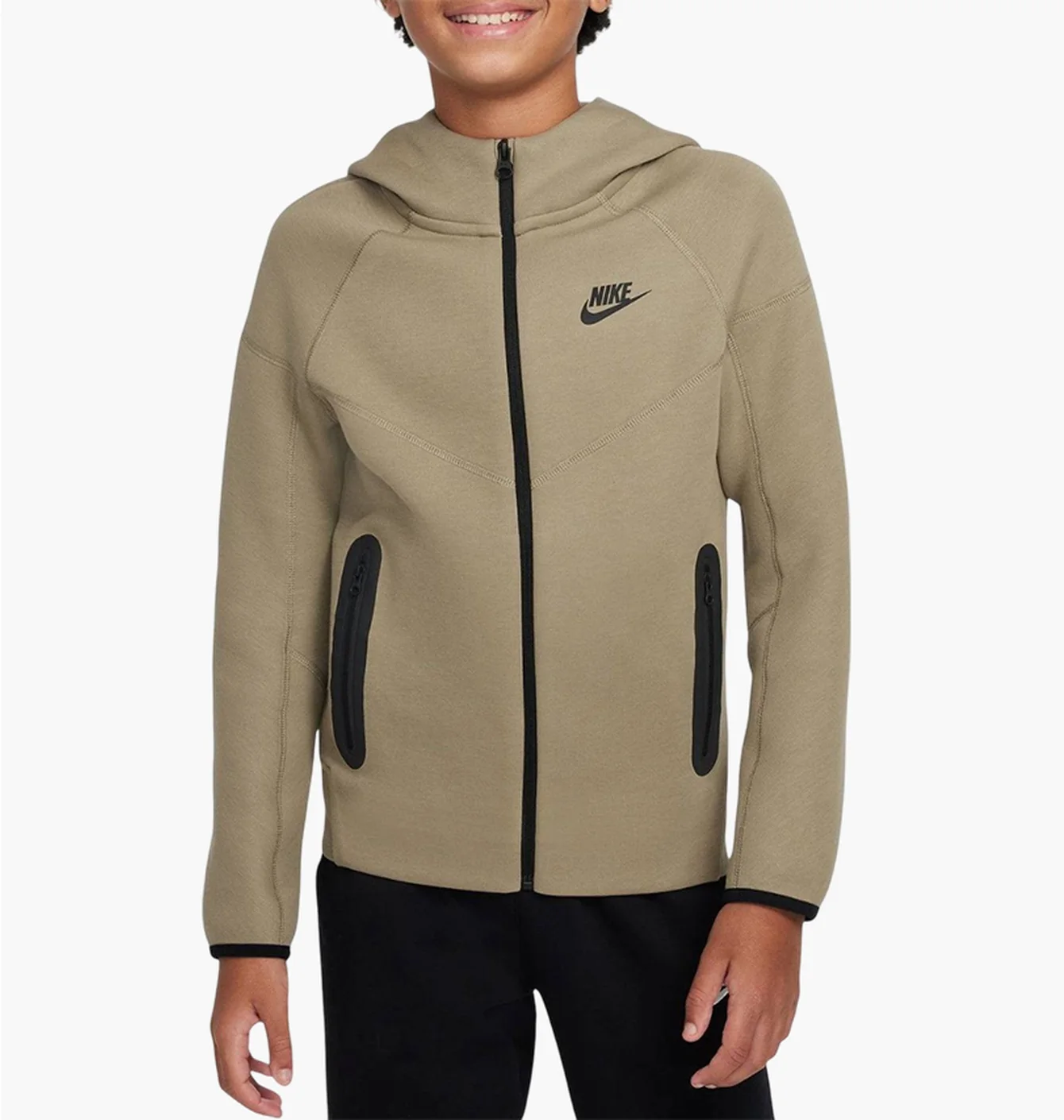 Толстовка дитяча Nike Tech Fleece Kids Olive FD3285-276