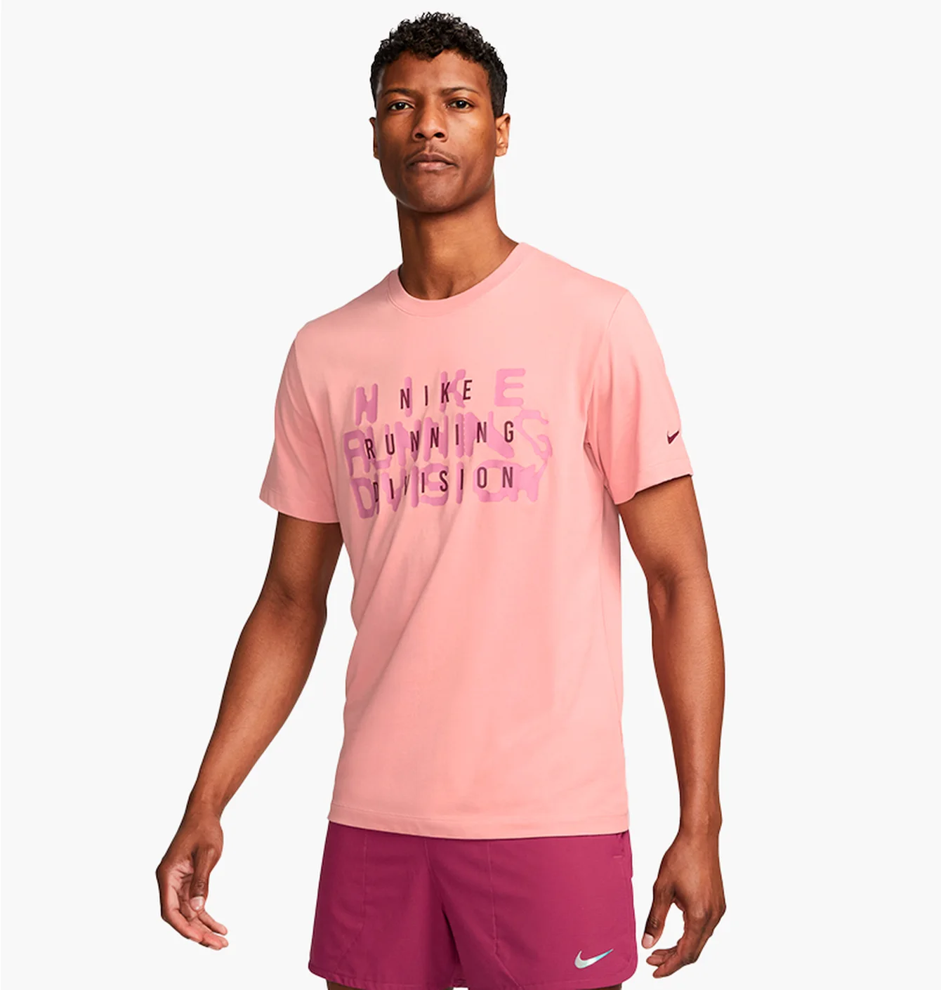 Футболка чоловіча Nike Dri-Fit Run Division Pink FJ2356-618