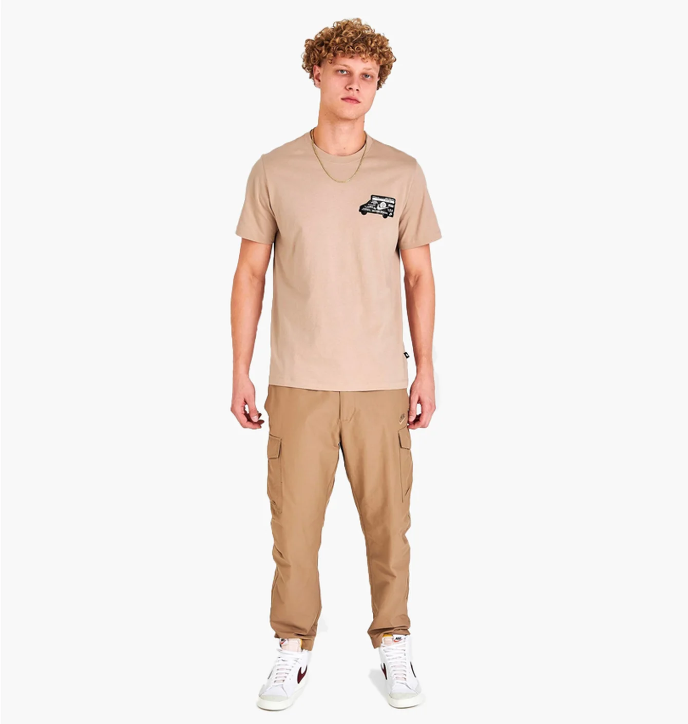 Футболка чоловіча Nike Sportswear Moving Company Short-Sleeve T-Shirt Beige Dz2845-200