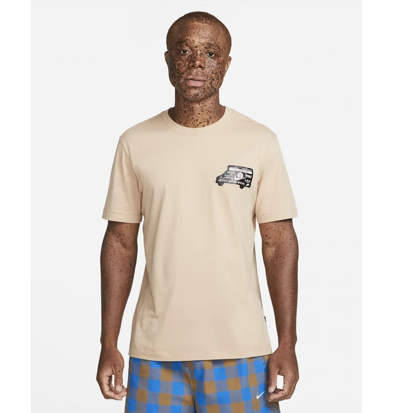 Футболка чоловіча Nike Sportswear Moving Company Short-Sleeve T-Shirt Beige Dz2845-200