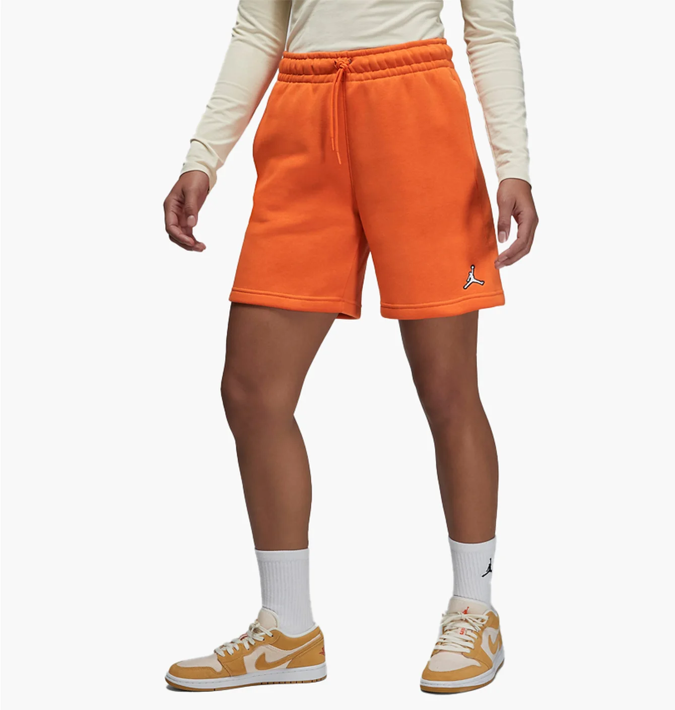 Шорти жіночі Air Jordan Brooklyn Fleece Shorts Orange DX0380-847