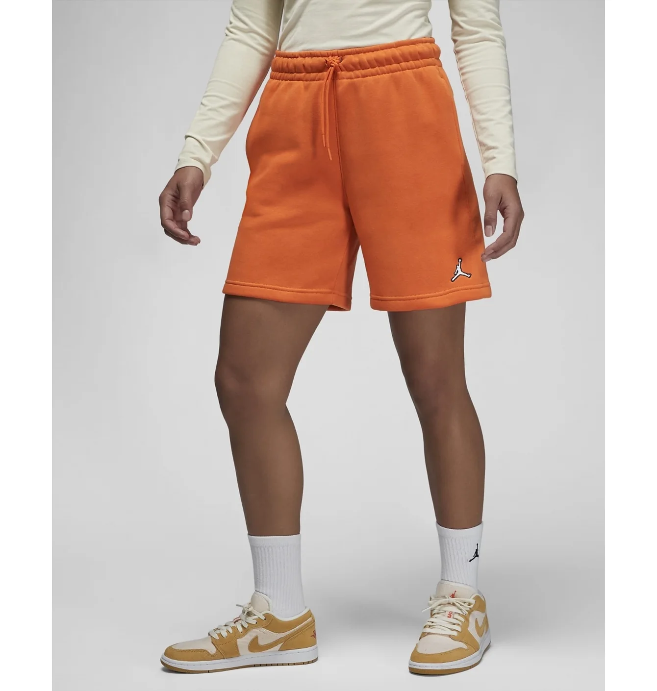 Шорти жіночі Air Jordan Brooklyn Fleece Shorts Orange DX0380-847
