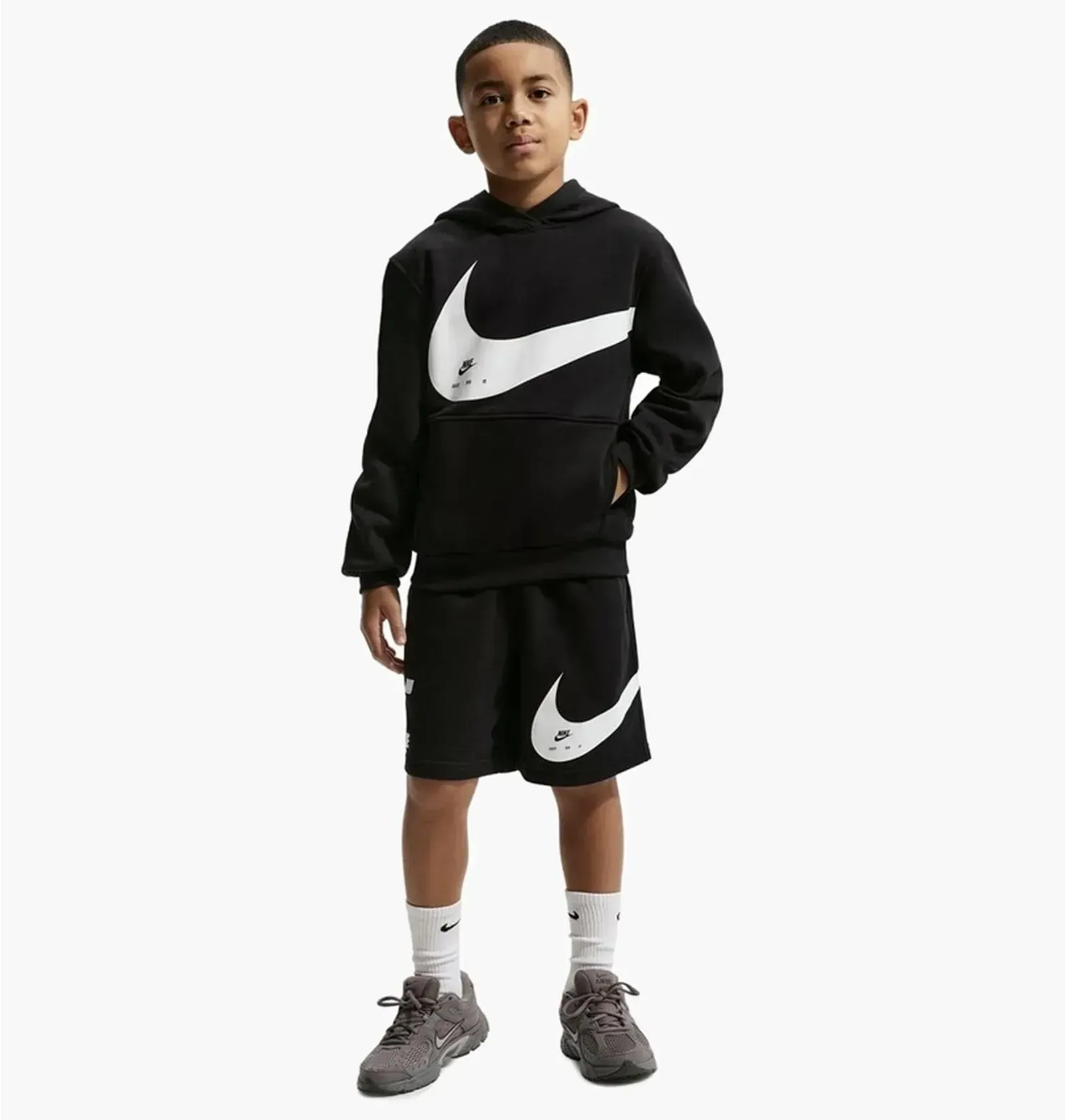Шорти дитячі Nike Sportswear Club Big Kids French Terry Shorts Black (IF2752-010)