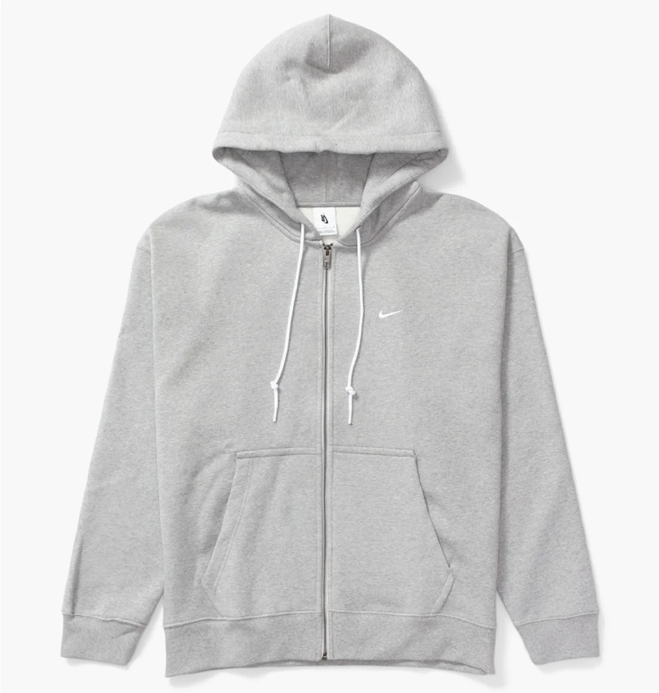 Толстовка чоловіча Nike Solo Swoosh Full-Zip Hoodie Grey DR0403-063