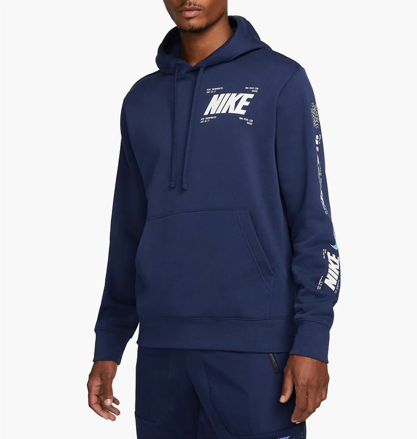 Худі чоловіче Nike Nsw Hoodie Si 3 Open Blue Dx1089-410