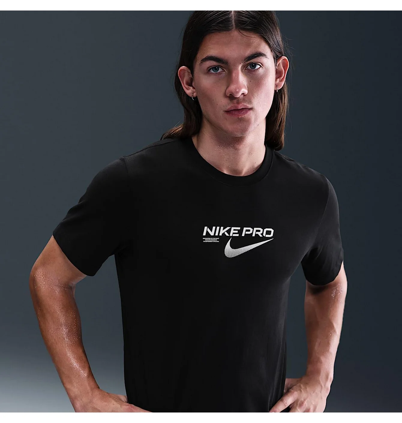 Футболка чоловіча Nike Df Pro Training Black HV4131-010