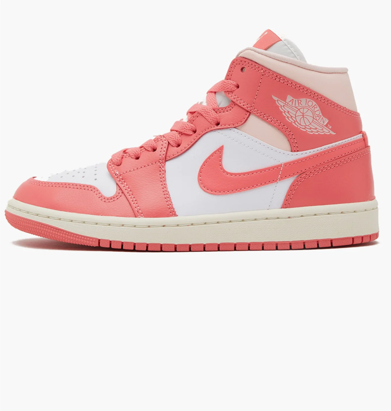 Кросівки жіночі Air Jordan 1 Mid Pink/White BQ6472-186
