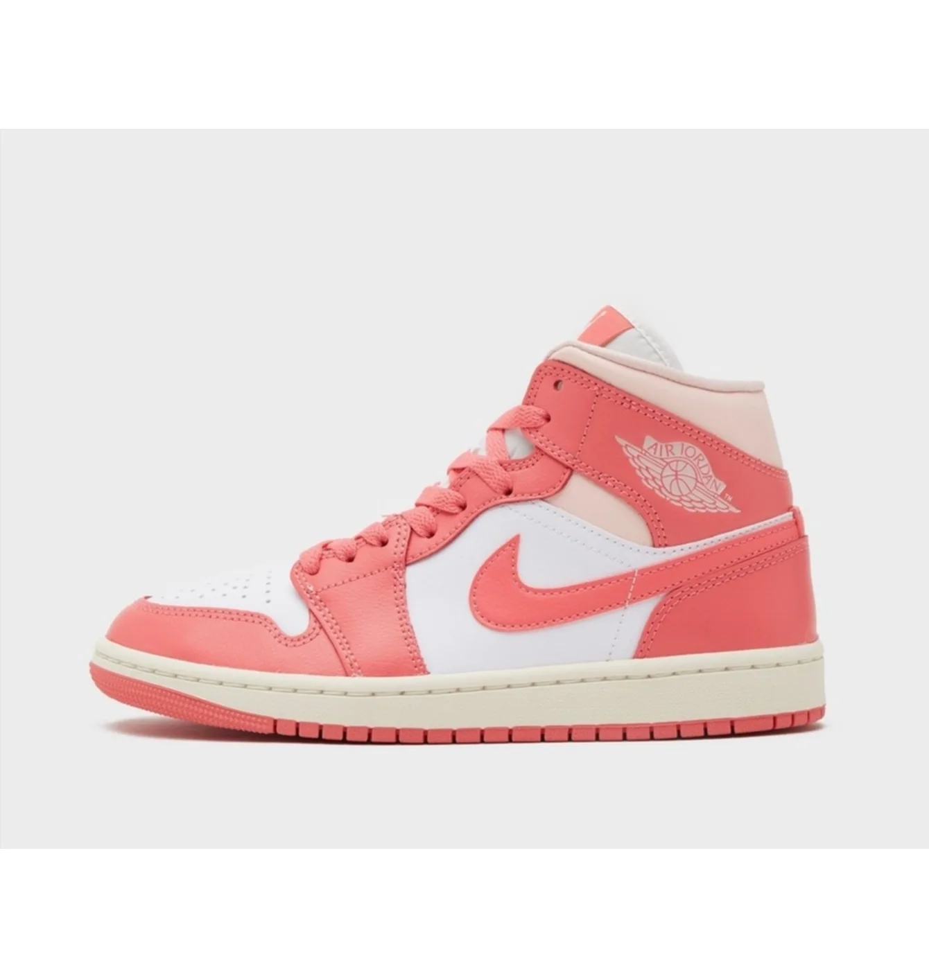 Кросівки жіночі Air Jordan 1 Mid Pink/White BQ6472-186