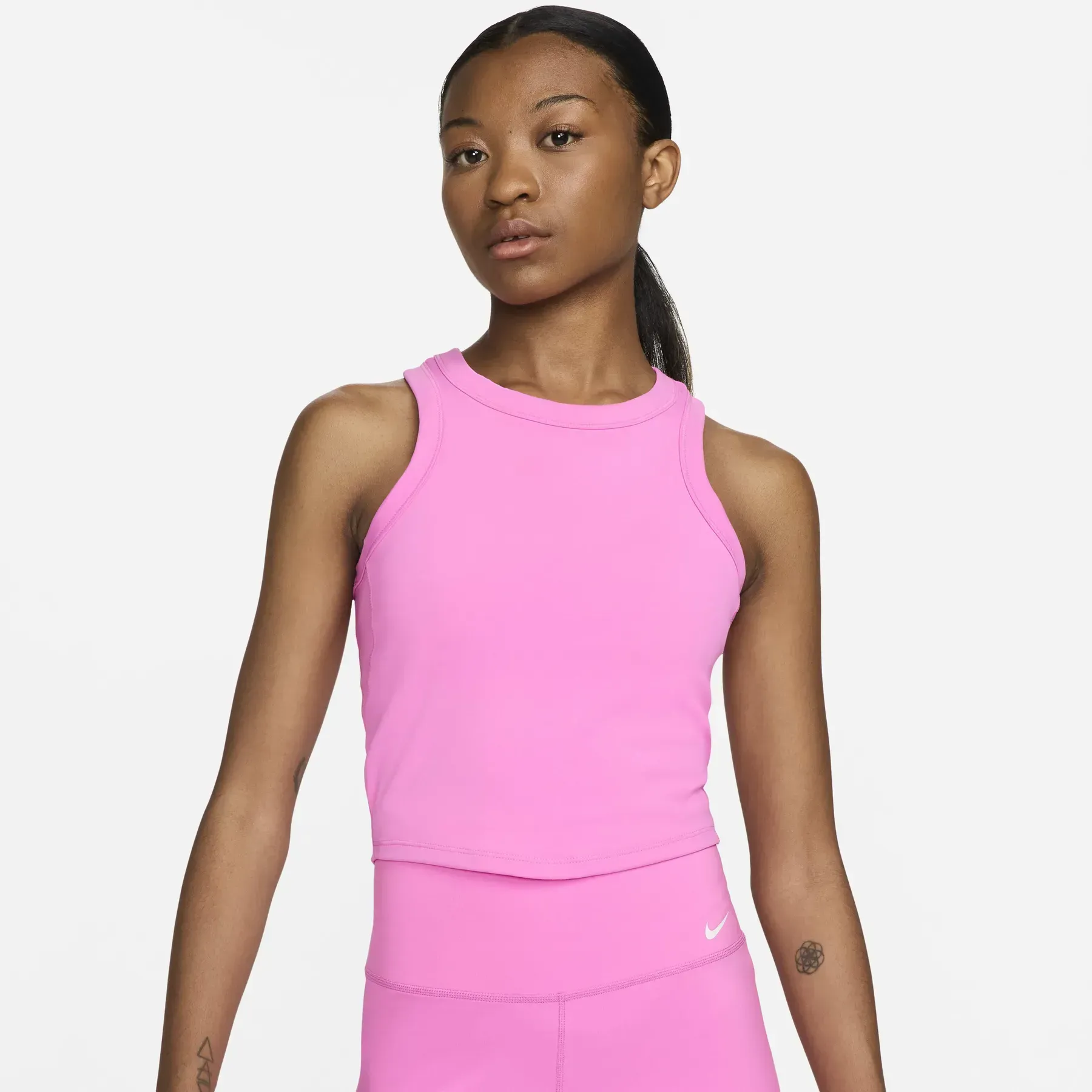 Майка жіноча Nike One Fitted Dri-Fit Cropped Tank Top (FN2806-675)