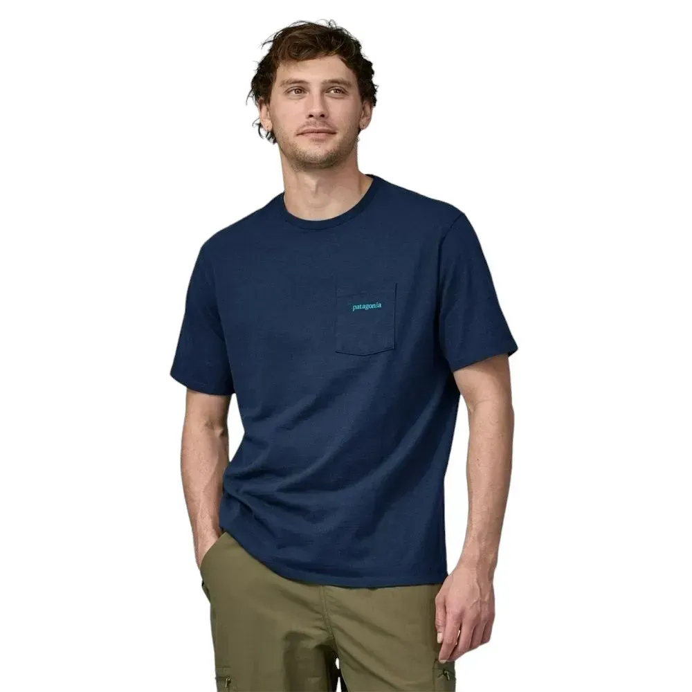 Футболка чоловіча Patagonia Men's Line Logo Ridge Pocket (LMBE38511)