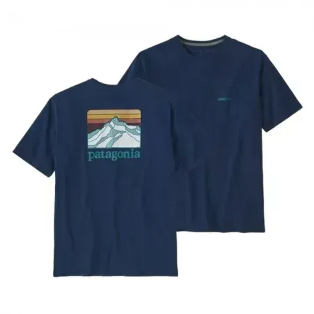 Футболка чоловіча Patagonia Men's Line Logo Ridge Pocket (LMBE38511)