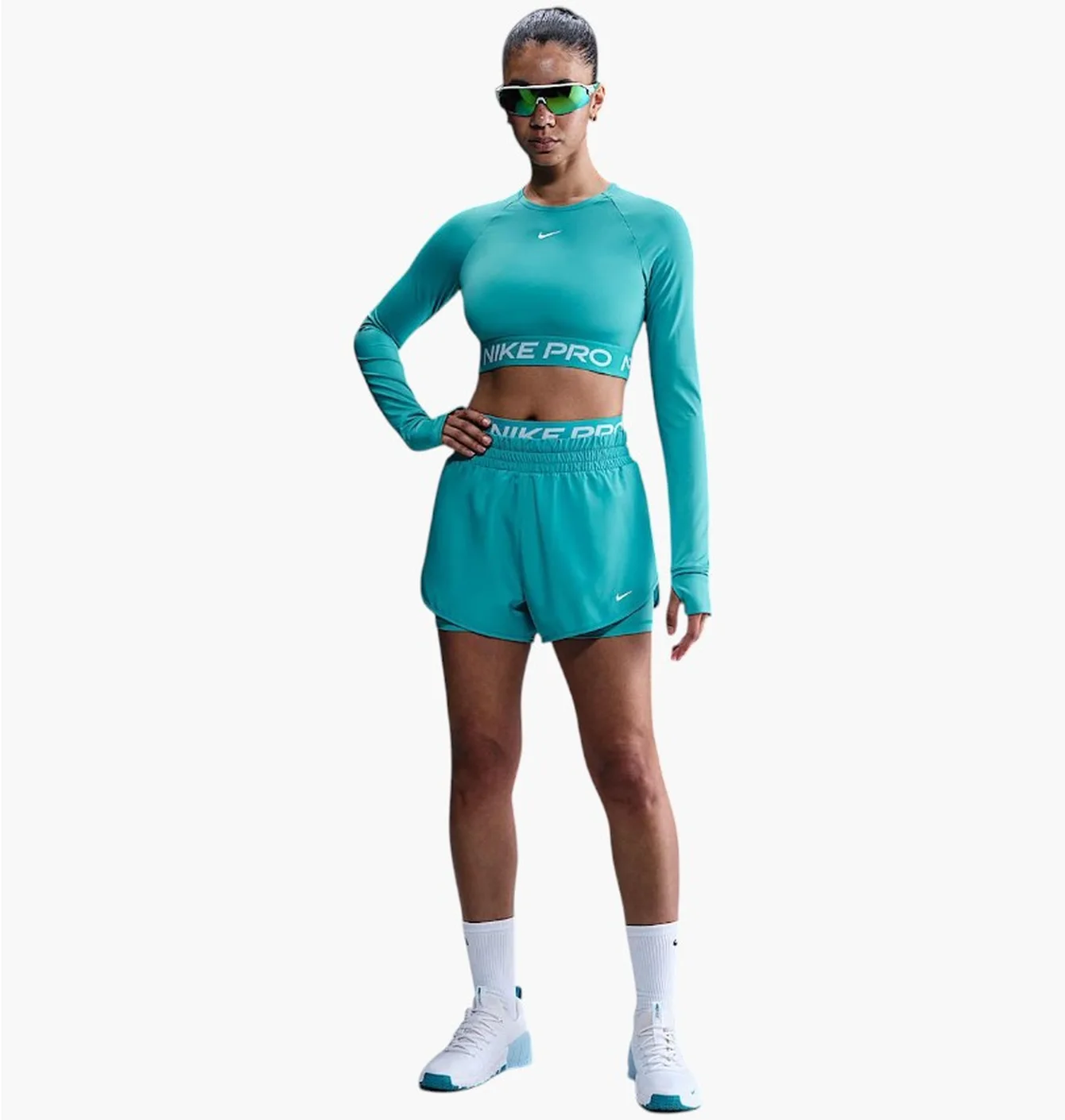 Футболка жіноча Nike Pro Turquoise FV5484-345
