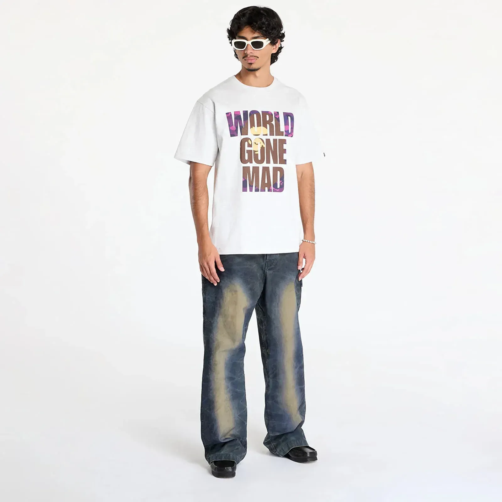 Футболка чоловіча Bape A Bathing Ape Color Camo Wgm Ape Head Overlap Tee (001TEK801024M)