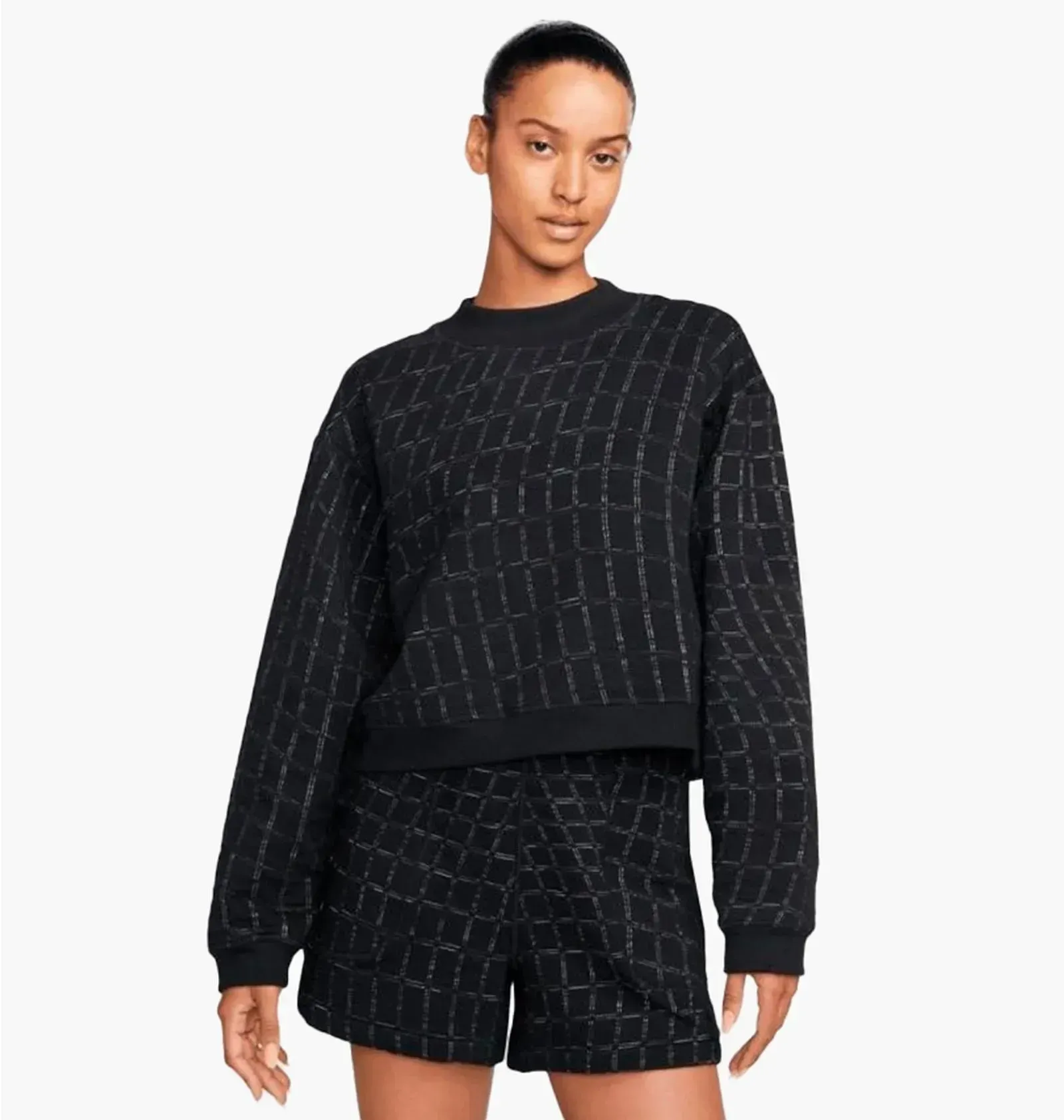 Спортивний костюм жіночий Nike Yoga Thermafit Luxe Sweatshirt Black (DV4317-010__DV4320-010)