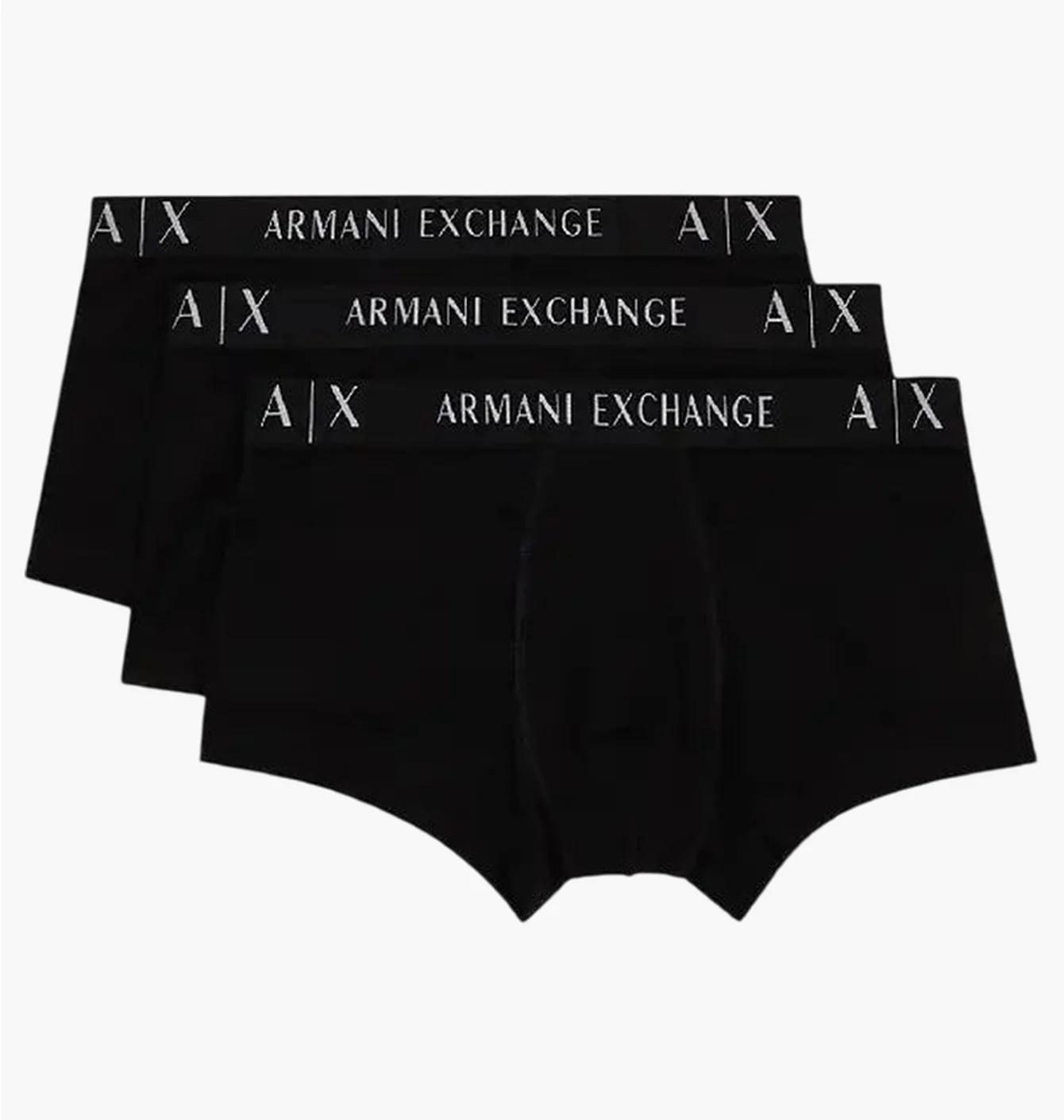 Труси чоловічі Armani Exchange Stretch Fabric Boxer (3 шт) Black 957028-CC282-50020