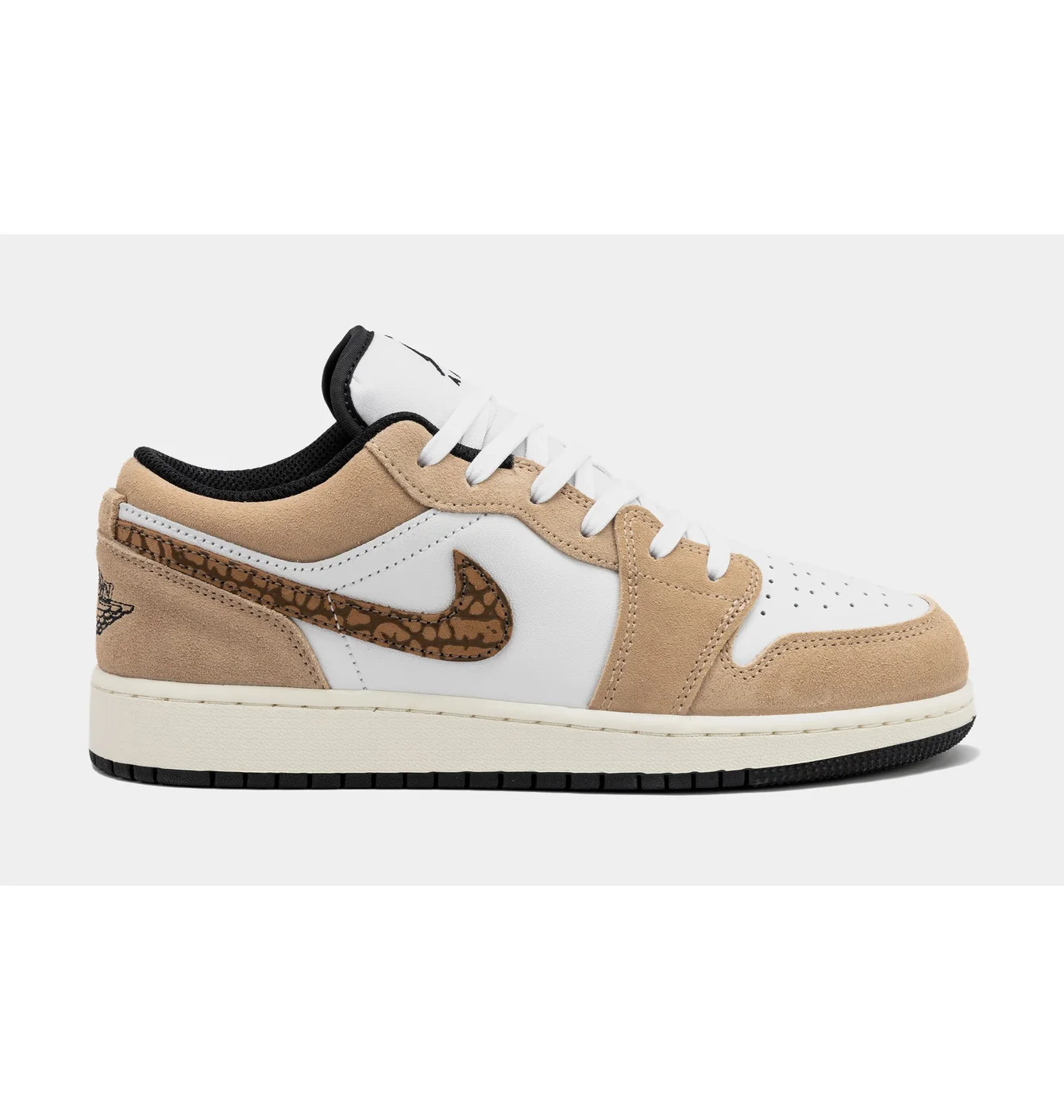 Кросівки дитячі Air Jordan 1 Low Se Brown Elephant Gs White/Brown DZ5368-201