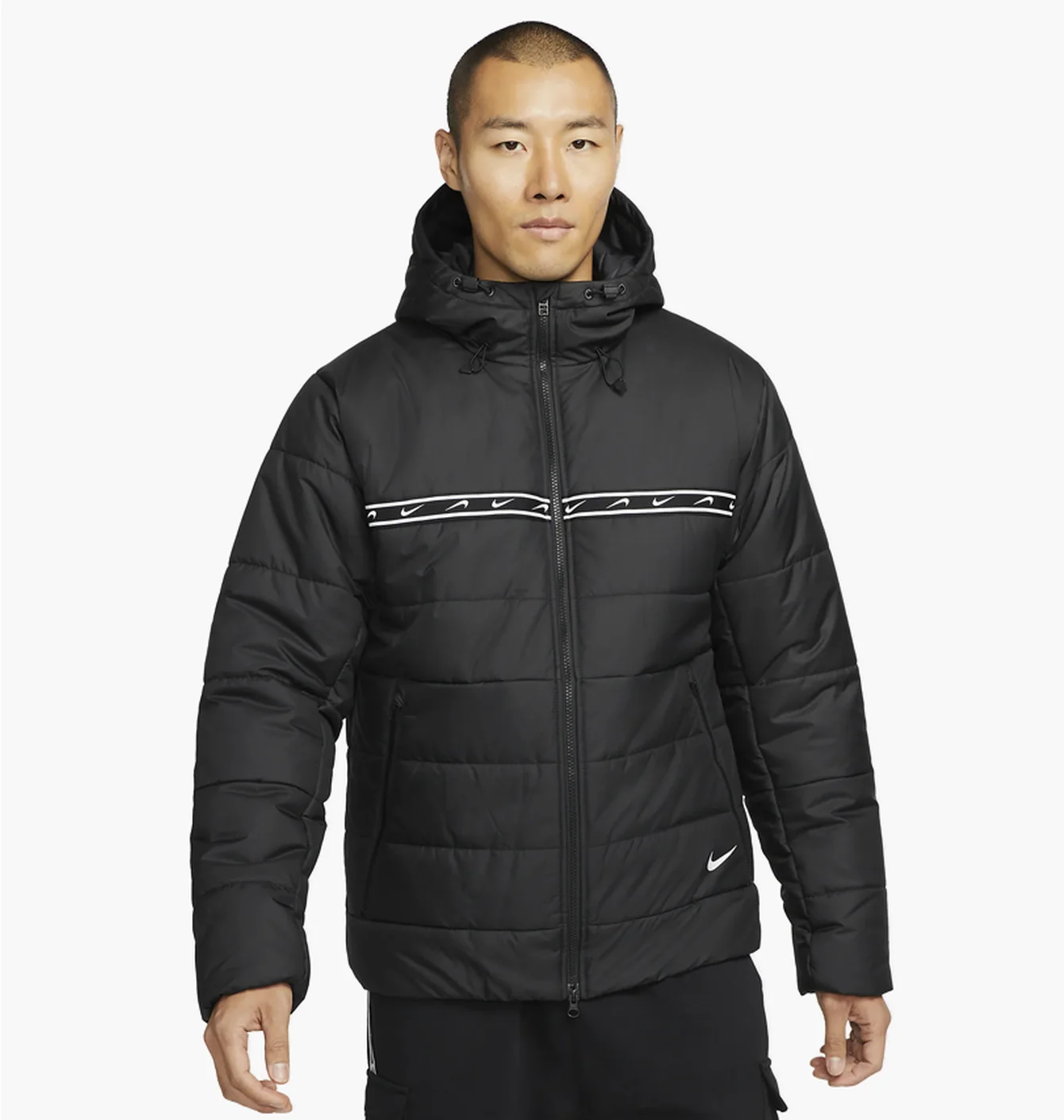 Куртка чоловіча Nike M Nsw Repeat Syn Fill Jkt Black Dx2037-010
