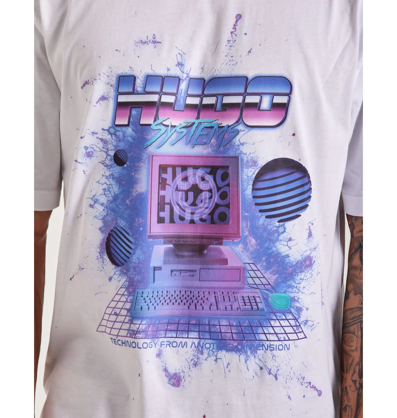 Футболка чоловіча Hugo Naradie Tee White 50519048-100