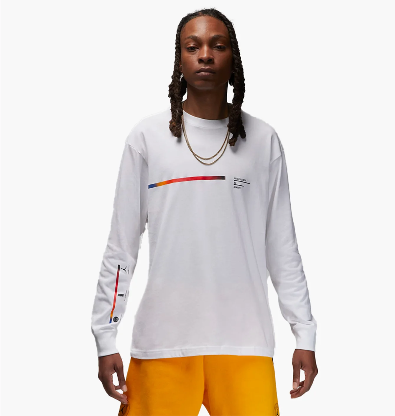 Лонгслів чоловічий Air Jordan T-Shirt Wings Paris 85 White FJ8916-100