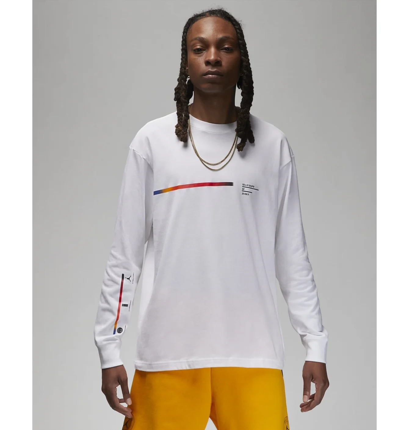 Лонгслів чоловічий Air Jordan T-Shirt Wings Paris 85 White FJ8916-100