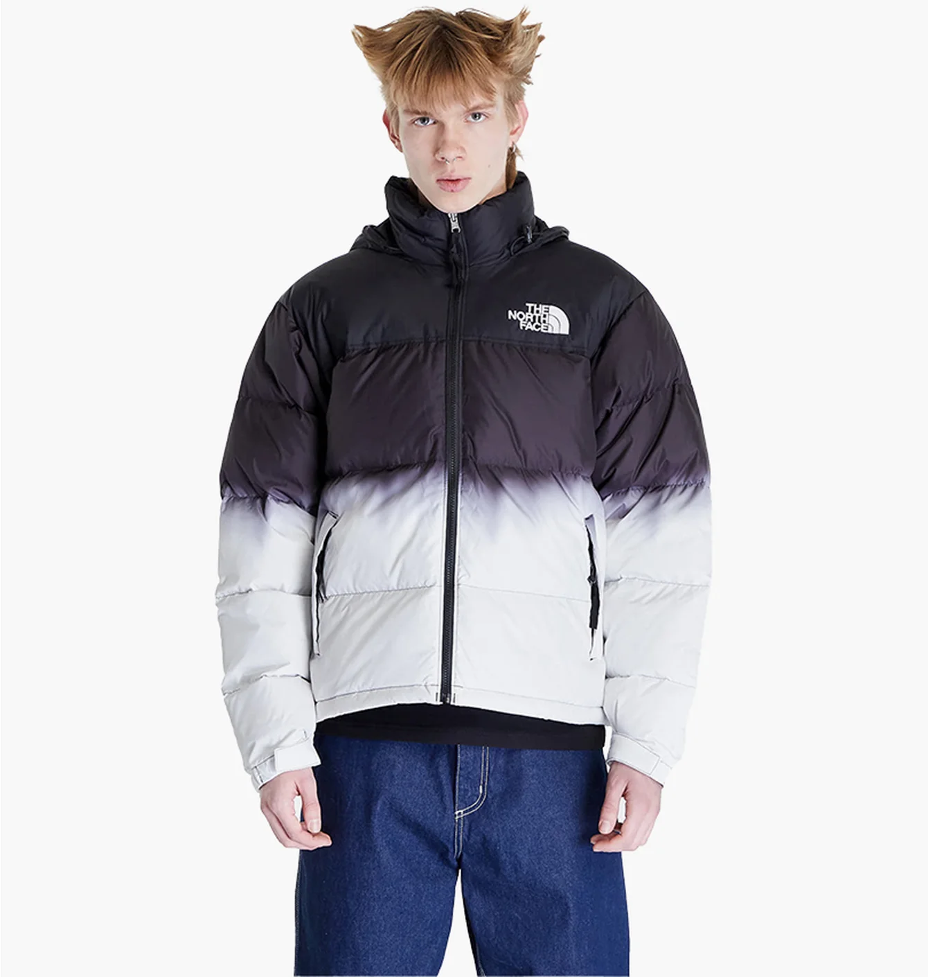 Пуховик чоловічий The North Face 96 Nuptse Dip Dye Jacket Black NF0A84QWMTT